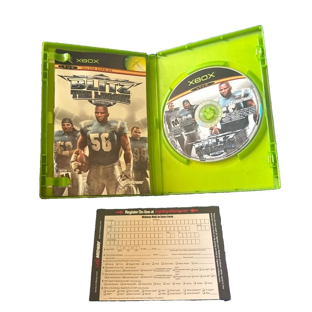 Blitz: The League (Microsoft Xbox, 2005) CIB, Complete, Tested & Works